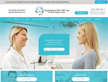 Tablet Screenshot of dentalemploymenthelp.com